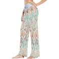 thumbnail image 2 of Women's Boho Ethnic Pattern Pajama Pants, Casual Pajama Bottoms Lounge Pants Wide Leg, 2 of 7