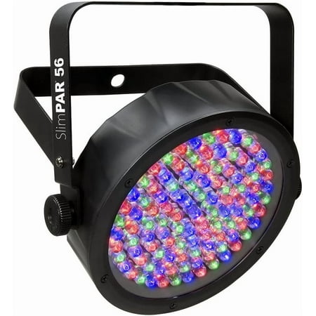 CHAUVET DJ SlimPAR 56 LED PAR Can Wash Light w/Built-In and Sound Activated Modes , Black