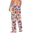 thumbnail image 3 of FORMRS Mens Pajama Pants with Pockets Sleepwear Lounge Bottoms Sizes S-2XL, Colorful Flowers Pattern, 3 of 7