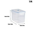 thumbnail image 2 of BKRE Vacuum Seal Airtight Food Storage Containers Clear Kitchen Canisters With Locking Lids For Dry Pantry Organization And Meal Prep Leakproof Containers, 2 of 2