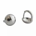 thumbnail image 2 of QQTDFG Women Jewelry Sterling Silver 925 Round Huggie Hoop Earrings F0353-Silver, 2 of 5