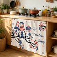 thumbnail image 6 of 4th of July Cabinet Curtain 35"Wx35"L,Dustproof Under Sink Skirt W/ Self Adhesive Tape,Independence Day Gnomes Blue Red Star Tree Rustic Cabinet Curtain Cover for Kitchen Sink,Bathroom Vanity, 6 of 9