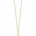 thumbnail image 2 of 10K Yellow Gold 10Ky Cutout Letter E Initial Necklace Made In United States -Jewelry By Sweet Pea, 2 of 6