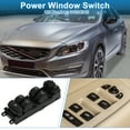 thumbnail image 2 of Interruptor de ventana eléctrica Unique Bargains No. 31334345 para el lado del conductor delantero izquierdo para Volvo XC60 S60 Negro, 2 of 7