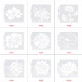thumbnail image 5 of Pochoirs à Fleurs Modèle Peinture Scrapbooking Estampage en Relief, 5 of 5