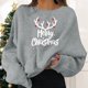 thumbnail image 1 of Sudaderas para mujer, suéteres navideños para fiestas, divertidos, con estampado gráfico, cuello redondo, manga larga, regalos, camisetas, sudaderas con capucha, top, 1 of 6