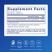 Pure Encapsulations Vitamin D3, Bone, Heart & Immune Support*, 60 Count