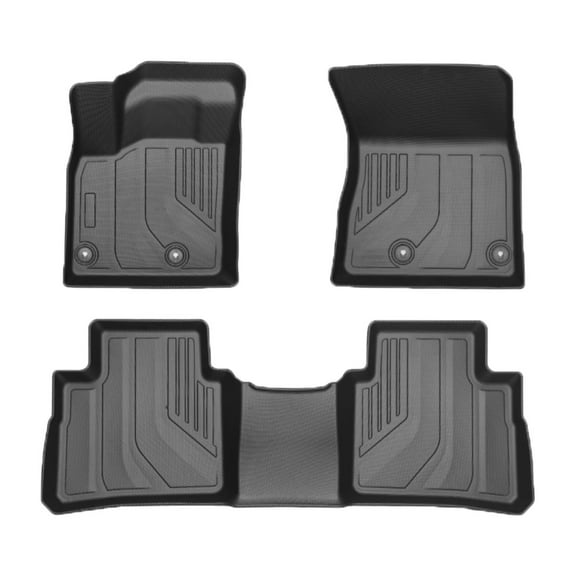 Canvcle Floor Mats Custom Fit for 2021-2025 Nissan Rogue No fit Nissan Rogue Sport All Weather Floor Liners 1st & 2nd Row Set Black