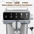 thumbnail image 6 of Expresso Coffee Machines with Touchscreen 20 Bar Professional Espresso Maker with Milk Frother & Hot Water, Stainless Steel Coffee Maker for Latte Americano, Cappuccino Machine for Home Office, 6 of 8