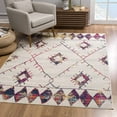 thumbnail image 1 of eRug Outlet Savannah Collection Modern Abstract Area Rug (5x8 feet) - 5'3" x 7'7", Cream, 1 of 6