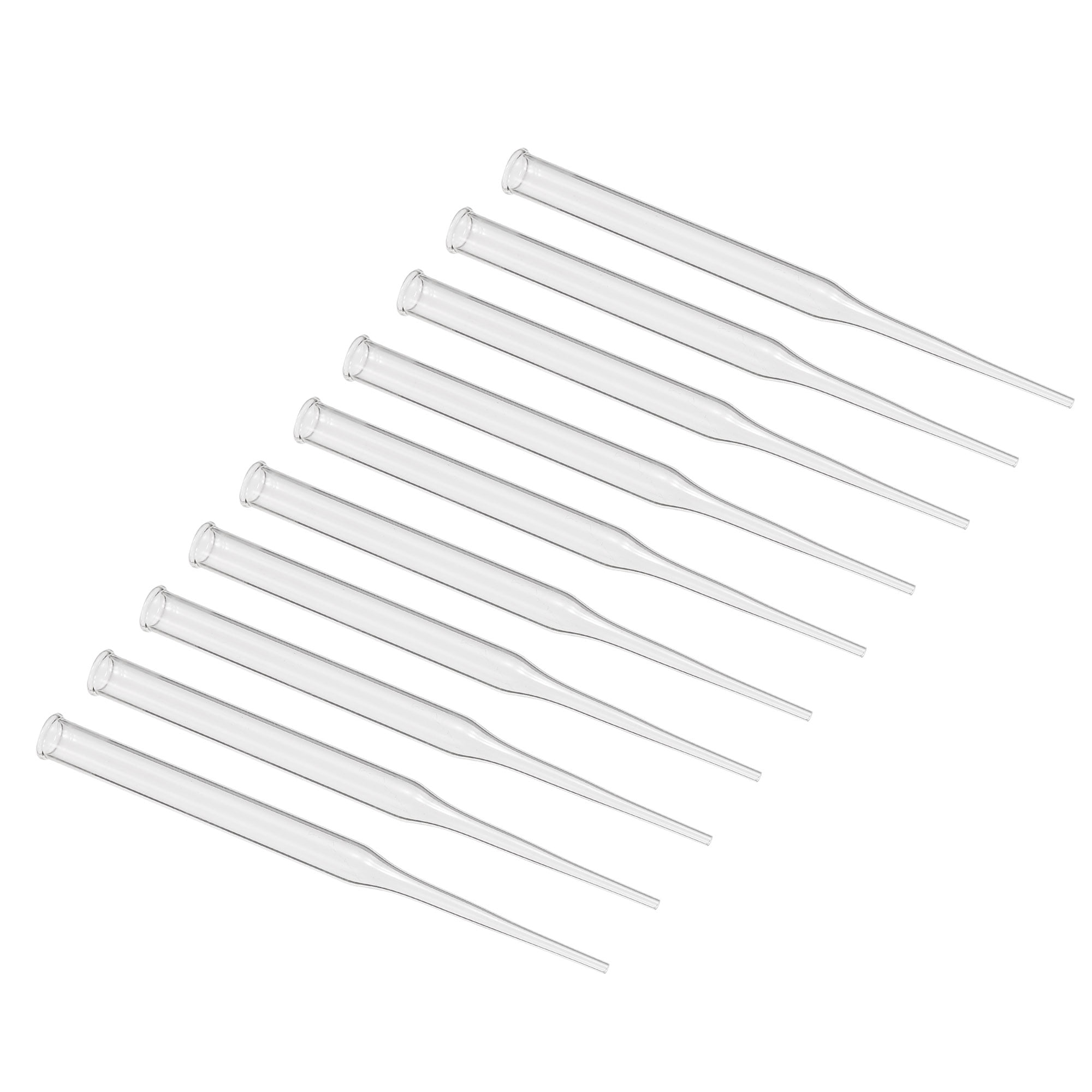 Uxcell Dropper Pipettes, 10pcs 3.94" Length Reusable Glass Pipette for