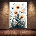 thumbnail image 4 of Mudket Framed,Canvas Wall Art,Ready to Hang,Grass Floral Canvas Print,Farmhouse Botanical Wall Decor,Flower Wall Pictures,for Kitchen Bedroom Living Room Office Decor - 12"L x 8"W, 4 of 10