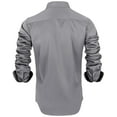 thumbnail image 4 of sogami Mens Long Sleeve Stretch Dress Shirts Wrinkle-Free Solid Button Down Shirts, 4 of 8