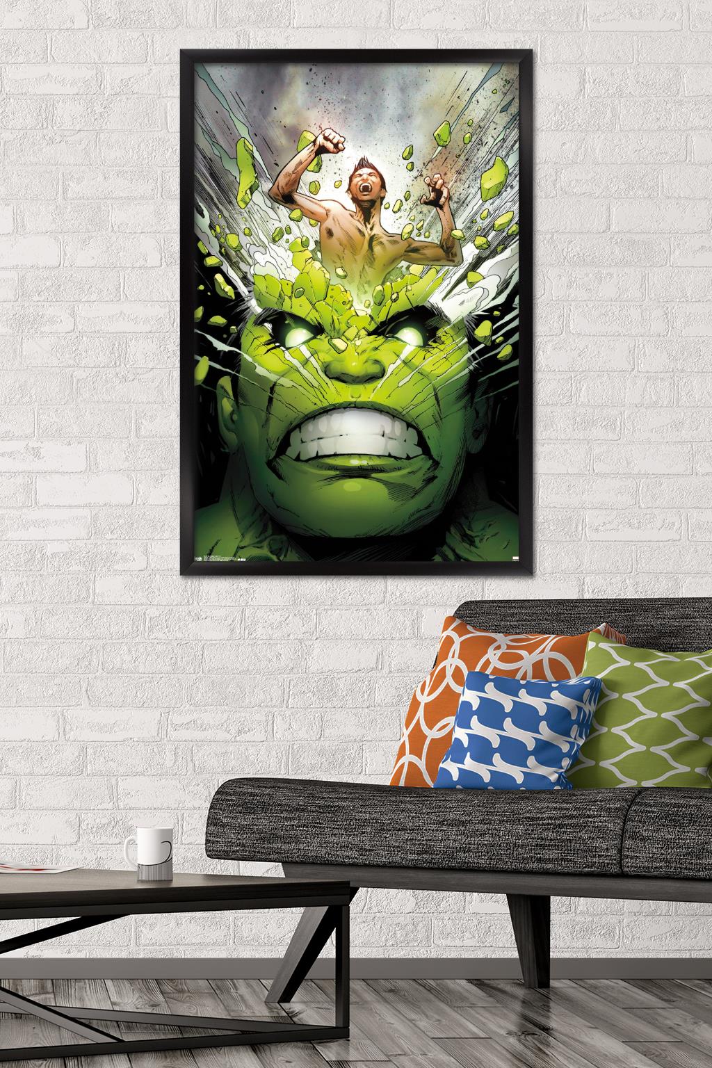 Marvel Comics - The Incredible Hulk - Cover #171 Wall Poster, 22.375" x 34", Framed