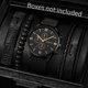 thumbnail image 4 of 4/5 Uds. Relojes de moda para Hombre, correa de cuero de nailon informal, conjunto de pulseras de Reloj de cuarzo para Hombre, Reloj para Hombre (sin caja), 4 of 5