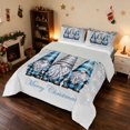 thumbnail image 3 of Erosebridal Christmas Comforter Set King, Pink, 3 Piece, 3 of 6