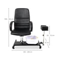 thumbnail image 5 of Silla para Pedicure, Incluye Banco y Máquina de Hidromasaje, Altura Ajustable (Negro), 5 of 5