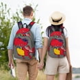 thumbnail image 6 of Balery Dinosaur Super Hero Cartoon Vintage Canvas Backpack for Men and Women - Large Capacity, Durable Travel Laptop Bag for School, Work, Hiking, and Outdoor Activities, 6 of 7