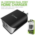 thumbnail image 6 of Cellet UL Certified 18W 2-Port USB-C Power Adapter for Kyocera DuraSport 5G, DuraForce Ultra 5G, Pro 2 - Black, 6 of 9