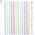 thumbnail image 1 of TEHAUX 540Pcs Assorted Color Origami Paper Strips For Diy Crafting Handcrafts Beginners 13.8X0.4X0.004In, 1 of 5