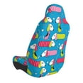 thumbnail image 2 of Wukai Color Dachshund Dog Full Set Car Seat Covers with Soft Padding Universal Auto Front Seats Protector and Cushion Mat, 2 of 5