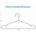 thumbnail image 2 of Wire Hangers Coat Hangers Strong Heavy Duty Stainless Steel Metal Hangers Ultra Thin Space Saving Clothes Hangers (30 Pack 16.5 Inch), 2 of 4