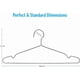 thumbnail image 2 of Wire Coat Hangers 40 Pack Strong Heavy Duty Stainless Steel Metal Ultra Thin Space Saving Clothes Hangers 16.5 Inch, 2 of 4