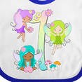 thumbnail image 4 of Inktastic Flower Fairies First Birthday Boys or Girls Baby Bib, 4 of 4