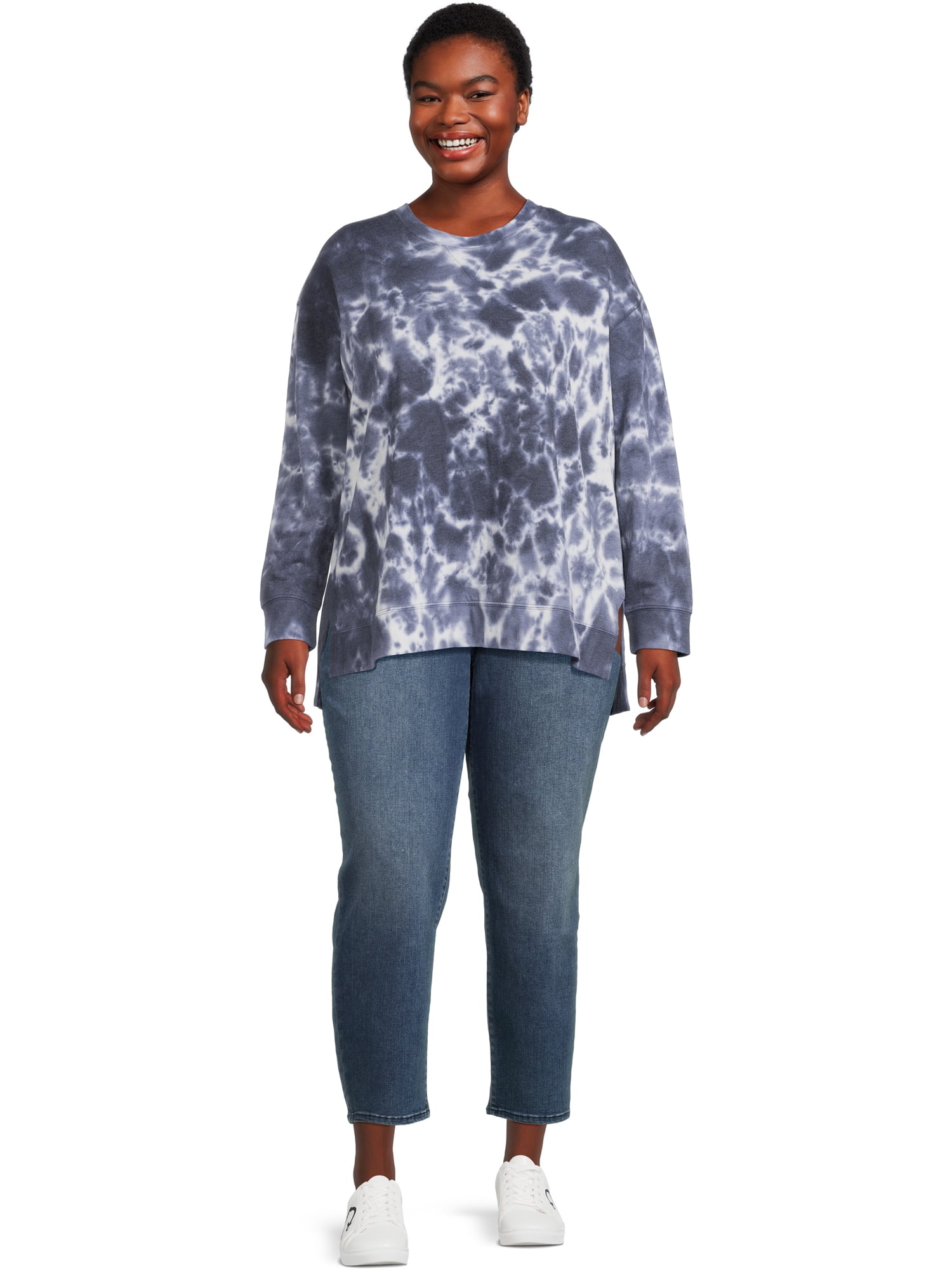 Terra & Sky Women's Plus Size Sweatshirt, 2-Pack