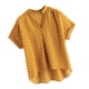 thumbnail image 1 of Camiseta de de gran ño con cuello en V y lunares para mujer, amarillo 3XL, 1 of 9