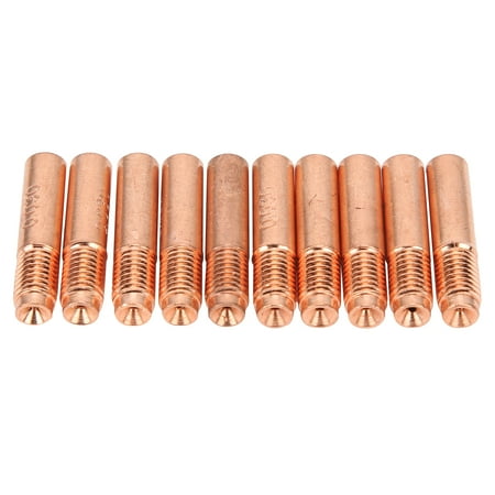 

10Pcs Conductive Nozzles Copper MIG Welding Contact Tips Replacement Accessories 0.8mm