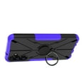 thumbnail image 4 of Heavy Duty Bracket Case for Samsung Galaxy A14 5G, Dual-Layers Rugged PC Soft Silicone Shockproof Lens Protection Case with Rotated Ring Holder Kickstand Magnetic Non-Slip Cover,Purple, 4 of 6