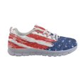 thumbnail image 3 of Chririnla American Flag Pattern Lace Up Sneakers for Women, Mesh Women Running Shoes for Jogging, 3 of 11