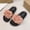 Pink, variant on Women's Floral Decorated Peep Toe Flat Sandals, Lightweight Slip On Casual Slippers for Summer Vacation Green 36