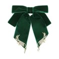 thumbnail image 1 of INSPIRE CHIC Women's Bow Ribbon Velour Alloy Wings Bow Brooch Accessories, 1 of 5