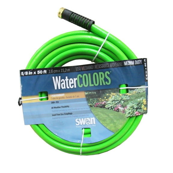 Swan Water Colors Medium Garden Hose, Green
