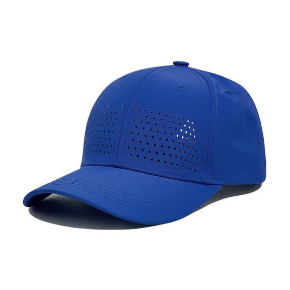 UTSJKR Men's Mesh Back Trucker Baseball Cap, Breathable Adjustable Lightweight Sun Hat for Sports Outdoor Blue