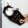 thumbnail image 6 of In Session Please Take A Seat Door Hanger | House or Business Door Sign - Black, 4" x 8", 6 of 8