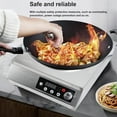 thumbnail image 3 of 3500W High Power Fast Heating Induction Cooktop, Touch Control Panel, Easy to Clean, Multi Purpose, Safe & Reliable for Home, BBQ, 3 of 7