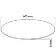 thumbnail image 3 of vidaXL Table Top Tempered Glass Round 600 mm, 3 of 3