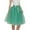 A-Green187, variant on XIAONU Women's Tulle Midi Tutu Skirt Bow-Accented Fluffy Layered Skirts Elegant Princess Party Skirt