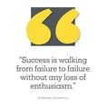 thumbnail image 2 of ArtsyQuotes 15x15 Black Ornate Wood Framed with Double Matting Museum Art Print Titled - Winston Churchill Quote: Enthusiasm, 2 of 4