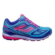 Saucony Girl's Guide 7 Tennis Shoes, Blue/Pink/Purple, 5 B(M) Little Kids