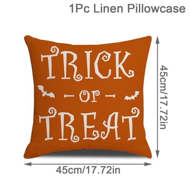 Funda de cojín de Halloween, decoración de feliz Halloween para el hogar, fantasma, calabaza, Araña, funda de almohada, suministros de fiesta de terror, truco o trato