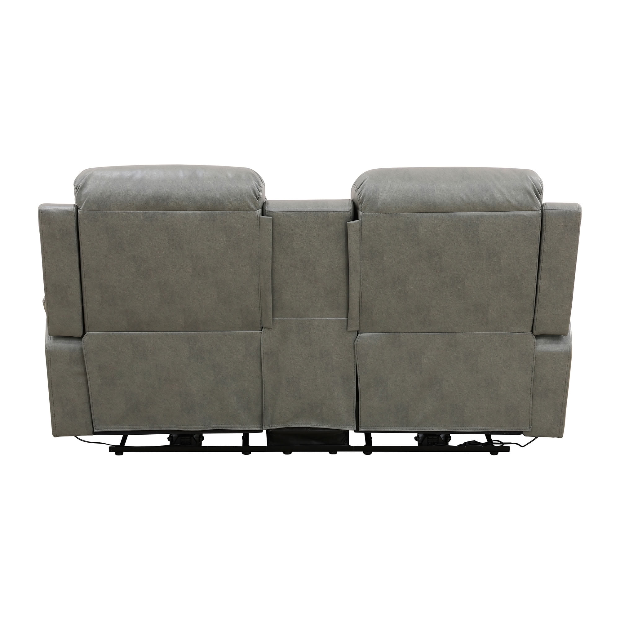 MAYEERTY 2-Seater Recliner Loveseat, Breathing Leather Sofa with Storage & USB Charging for Apartment Living Room Couple Spaces
