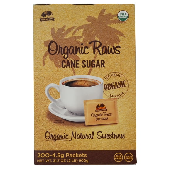 (Price/Case)Turbinado Sugar 2-200-4.5 Gram