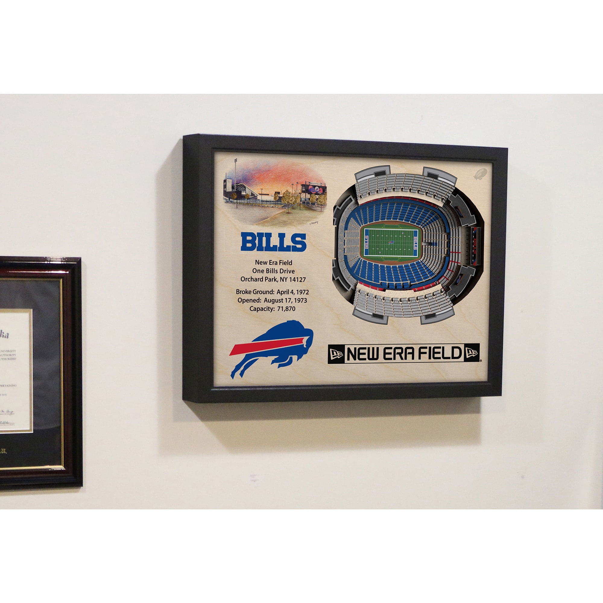 YouTheFan NFL Buffalo Bills 25-layer Stadiumview Wall Art