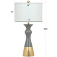 thumbnail image 5 of Safavieh Iris 30.5 in. H Mid-Century Table Lamp, Grey/Gold, Set of 2, 5 of 5