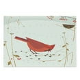 thumbnail image 1 of Birdhouse Cutting Board, Red Cardinal Autumnal Leaves Rowan Berries Pattern, Decorative Tempered Glass Cutting and Serving Board, in 3 Sizes, by Ambesonne, 1 of 2