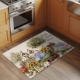 thumbnail image 3 of Spring Flowers Bathroom Rug Washable 2x3 Entryway Rug Non Slip Farmhouse Hydrangea Sunflowers Bunny on Linen Front Door Mat Low Pile Indoor Doormat Throw Floor Carpet for Kitchen Bedroom Entrance, 3 of 8